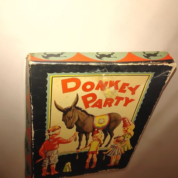 Vintage 1969 Whitman Come To My Birthday Party Book Donkey Party Game - Picture 14 of 16